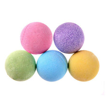 Load image into Gallery viewer, 5pcs Bath Salt Ball Body Skin Whitening Ease Relax Stress Relief Natural Bubble Shower Bombs Ball Body Cleaner Essential Oil Spa